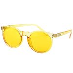 HI-LITES Fun Color Glasses & Frames - Therapy/Chromotherapy Glasses and Lens - Light Changing Chakra Balance Glasses - Transparent Yellow Designer Style