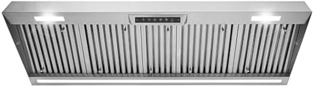 Akicon 60 Inch Range Hood Insert with Gesture Sensing & Touch Control, 1200 CFM Bulit-in Kitchen Vent Hood with 4 Speeds, Stainless Steel Ducted Stove Hood with 3CCT Lights, Baffle Filter, Nightlight