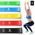 Resistance Bands for Working Out, Exercise Bands for Home Gym Fitness, Booty Bands for Men Women, Stretching Elastic Loop Bands for Workout, Set of 5