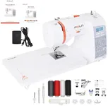 Poolin EOC02 Sewing Machine,Computerized Full Featured Machine Sewing with 200 Stitches,7 Feet,LCD Display,Wide Table,Sewing Machine for Beginners,(EOC2720)