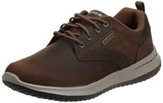 Skechers Men's Delson-Antigo Waterproof Bungee Slip on Sneaker