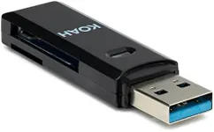 Koah Pro 2-in-1 USB 3.0 Memory Card Reader for SDXC, SDHC, SD, Micro SDXC, Micro SD, Micro SDHC Card