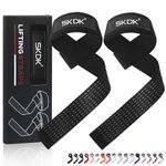 Lifting Straps Deadlift Gym Wrist Straps Weightlifting with Neoprene Cushioned Wrist Padded and Anti-Skid Silicone - for Bodybuilding, Xfit, Strength Training