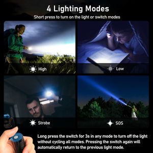 Blukar LED Rechargeable Torch – Portable Flashlight