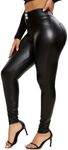 RIOJOY High Waist Leather Leggings 