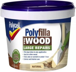 Polycell 5207194 Polyfilla 2 Part Wood Filler, 750 g, Natural
