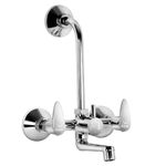 Tapglow VIGNET 2 Full Brass Wall Mixer with L- Bend VIG-1160 Mixer Faucet Full Brass Wall Mixer Mixer Faucet (Wall Mount Installation Type)