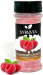 Syruvia Raspberry Crunch Shakable Coffee Topping - 5.5 oz Coffee Sprinkles. Great for Oatmeal, Milkshakes, Smoothies, Ice Cream, Dessert Topping, and More.