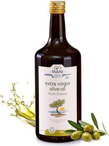 MANI Organic Extra Virgin Olive Oil Bottle 1L – Premium Greek Olive Oil cold-extracted from Koroneiki olives – 100% natural organic olive oil – Organic Oil mildly fruity, vegan & sustainable