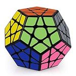 Coolzon Megaminx Cube,Speed Cube 3x3 Puzzle Cube Fast & Smooth Black Magic Cube for Boys and Girls, Stocking Fillers for Kids