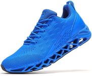 TSIODFO Men Running Shoes Gym Jogging Walking Sneakers, Light Blue, 7