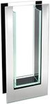 Royal Imports Flower Mirror Glass Vase - 10.5" Tall Rectangle - Decorative Modern Floral Centerpiece Accent for Home Decor Living Room Bathroom, Kitchen, Fireplace, Shelf, Table, Entryway, Wedding