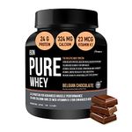 BON PURE WHEY | 1 Kg, 28 Servings Belgian Chocolate|The HOLISTIC WHEY PROTEIN | Muscle Building, Bone Strength, Immunity, Healthy Skin, Hair and Nails (Pack of 1)