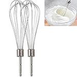 MOVKZACV Electric Egg Beater Accessories Whisk Replacement for Hand Mixer Whisk Egg Beater Stainless Steel Turbo Beater Accessories