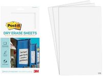 Post-it Dry Erase Sheets, 7 in x 11