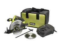 RYOBI 18v CIRCULAR SAW KIT LCS1801 INCLUDING BATTERY , BAG ,GREEN CHARGER,**FREE 150mm TCT BLADE **