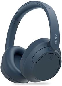 Sony WH-CH720N, Wireless Over-Ear Active Noise Cancellation Headphones with Mic, up to 35 Hours Playtime, Multi-Point Connection, App Support, AUX & Voice Assistant Support for Mobile Phones (Blue)