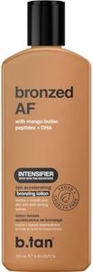 b.tan Sun Tanning Lotion | Tan Accelerator Bronzing Lotion - Intensifier Brown Bronzing Lotion, No SPF, Packed with DHA Boosters, Mango Butter & Peptides, Austrailian Brand, 8.45 Fl Oz