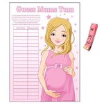 Uk Baby Shower Co Ltd Baby Shower Game - Guess Mums Tum (Pink)