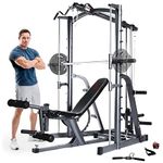 Marcy Smith Machine & Cable Pulley System with Weight Bench - Home Gym MWB1282 Platinum