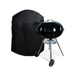 AMSAMOTION BBQ Cover Waterproof, Windproof, Anti-UV, Heavy Duty Rip Proof Kettle Oxford Fabric Grill Barbecue Cover, Round 71vmx 68cm