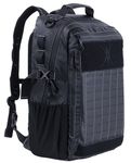 BACKFERRY Urban Tactical Backpack Laser-Cut MOLLE Daypack Commuter Bag CCW for EDC,Travel,Work,Hiking for Men Women