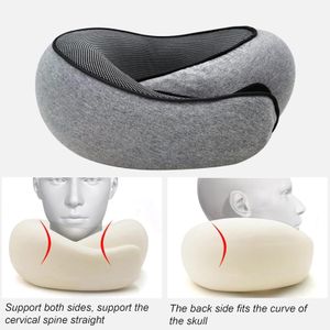 LegendTech Memory Foam Travel Pillow – Dark Gray Neck Support