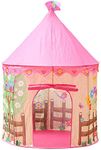 Webby DIY Princess Cubby Creations Flowers Birds Play Tent House, Pink