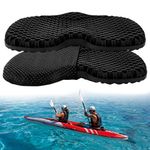 Anti Slip Kayak Seat Cushion Thick Gel Waterproof Egg Seat Cushion Kayak Seat Pad With Non-Slip Cover For Sit In Kayak Inflatable Kayak Canoe & Boat Kayak Accessories For Fishing Kayak (Black)