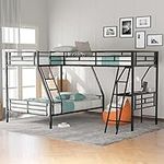 SOFTSEA Metal Triple Bunk Beds for 