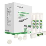 Atitifope Compressed Towel Camping Hiking Travel Reusable Clean Towels Coin Tissues Bulk Pack 500Count