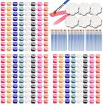 Acrylic Paint Set,Acrylic Paint Strips Set for Kids&Adults,with Lids Craft Mini Paint Strips,30 Set 8 Colors Washable Filled Paint,Creative Paint Pots,for Children Handcraft Painting Art Supplie (30)