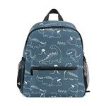 Children's Backpack, Kids Schoolbag Cute Dinosaur Students Bookbag for Boys Girls, Chest Strap