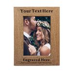 Personalised Photo Frame Engraved 7X5 Wood Photo Album for Her Him Girls Women Wife Family Memorial Gift for Birthday Mothers Day Fathers Day Christmas (Portrait) Design 03