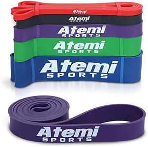 Bande de Resistance Musculation | Bandes Élastiques Traction pour Femme/Homme | Bandes d'Exercise pour Fitness, Crossfit, Gymnastique (#3 Violet (15-40kg))