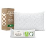 Shredded Memory Foam Pillow with Bamboo Cover by Coop Home Goods - Made in the USA - QUEEN - 50x76