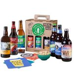 Premium British Real Ale Cheers Dad Gift Hamper - 6x500ml Independent Traditional Ales with Snack & Craft Beer Tasting Guide by QWERTY Beer Box - Beer Gift for Dad, Father's Day Beer
