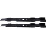 Mr Mower Parts Mulcher Blade Set 134149 for 42" Cut Deck AYP Sears Craftsman 134149 195-005 532-134149 777-134149 917.270722 YTH1542XPG YTH1542XP Lawn Riding Mower - 2 Pack