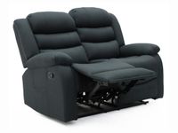 sleepkings Sorrento 2 Seater Recliner Sofa Grey Fabric