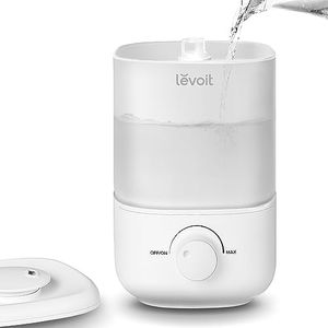 LEVOIT 2.5 L Mini Humidifier up to 25 Hours for Bedroom Children's Room, 26 dB Quiet Top-Fill Humidifier for Baby Plants, Room Humidifier with 360° Rotating Nozzle, Automatic Shut-Off