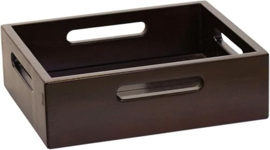 AquaTeak Moa Mocha-Shield Teak Small Storage Tray