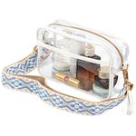 Clear Bag Stadium Approved, Clear Tote Bag Purse Bags, Waterproof Makeup Bag Shoulder Cosmetic Bag for Concerts Gym Events