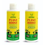 ETONIA Organic Plant Boost Liquid Biofertilizer, 100% Organic, Increases Flower Density, Nutrient Uptake, Promotes New Roots, Protects Plants from Bad Climate (PACK OF 2)