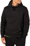 Amazon Essentials Men's Sherpa-Lined Pullover Hoodie Sweatshirt, Black, X-Large