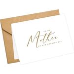 LADY&HOME To My Mother on My Wedding Day Card,Wedding Day Card to Mother,Thank Mother Wedding Day Card (C2:Mother)