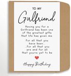 popmazing To My Girlfriend- Girlfriend Birthday Card - Girlfriend Is The Greatest Gifts In My Life - Birthday Card For Girlfriend - Gift For Girlfriend Card- Christmas Gifts For Girlfriend