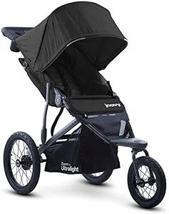 Joovy Zoom 360 Passeggino Da Jogging Ultraleggero, Capottina Grande, Jogger Leggero, Pneumatici Ad Aria Extra Large, Nero