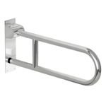 sunzone Handicap Grab Bars for Bathroom,Anti Slip Grab Bar,Foldable Stainless Steel Toilet Grab Bar,Flip Up Toilet Safety Grab Bar with Legs,Grab Bars for Senior Handicap Elderly Injury