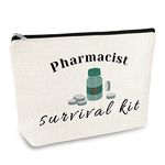 Pharmacist Gifts Pharmacy Technician Gifts Makeup Bag Gift Rx Pharmacy Cosmetic Bags Pouch Christmas Birthday Gift for Pharmacist Pharmacy Tech Nurse Inspirational Gift Medical School Graduation Gift