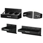 Mayouko Magnetic Toolbox Shelf, Tray and Holder, 4-Piece Magnetic Toolbox Tray Set Tool Box Cabinet Side Shelf Storage, Workshop